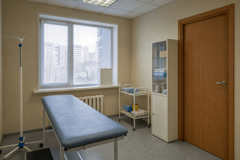 Процедурный кабинет клиники «Наркология Москвы» по адресу: 117335, г Москва, Нахимовский пр-кт, д 58