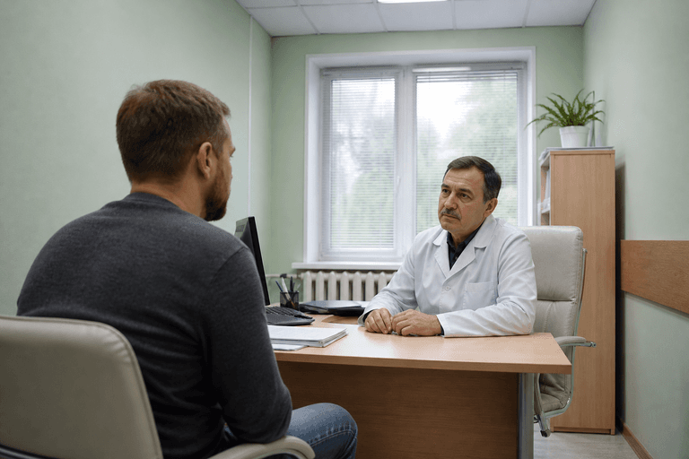 Консультация врача с пациентом в клинике «Наркология Москвы» по адресу: 129164, г Москва, Алексеевский р-н, ул Ярославская, д 5 стр 2