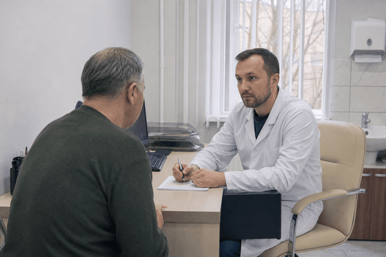 Консультация врача с пациентом в клинике «Наркология Москвы» по адресу: 141280, Московская обл, г Пушкино, г Ивантеевка, ул Первомайская, д 29А