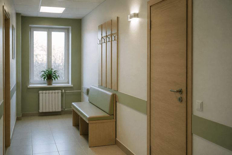 Детали интерьера клиники «Наркология Москвы» по адресу: 140060, Московская обл, г Люберцы, пгт Октябрьский, ул Текстильщиков, д 1