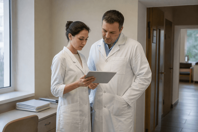 Рабочее обсуждение врачей клиники «Наркология Москвы» по адресу: 119454, г Москва, р-н Проспект Вернадского, пр-кт Вернадского, д 14