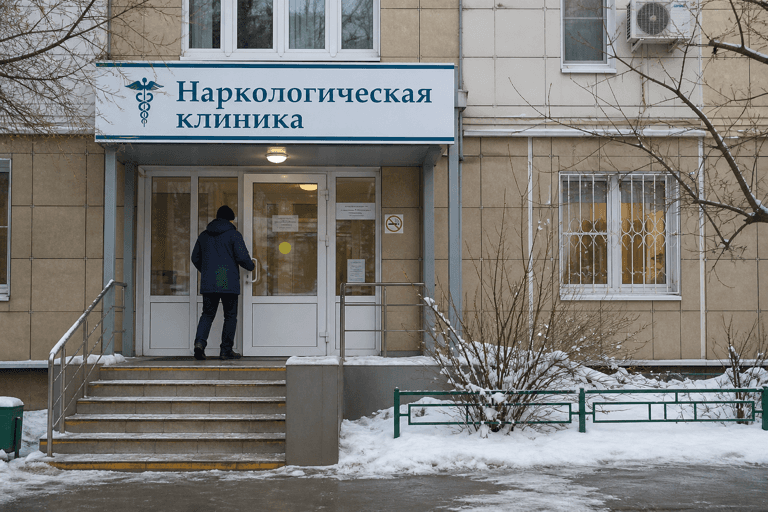Вход филиала «Наркология Москвы» по адресу: 125480, г Москва, р-н Северное Тушино, ул Планерная, д 1 к 2