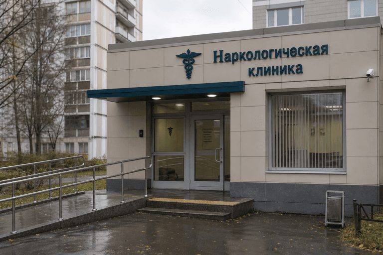 Вход филиала «Наркология Москвы» по адресу: 108814, г Москва, р-н Коммунарка, поселок Коммунарка, ул Сосенский Стан, д 9Б стр 113