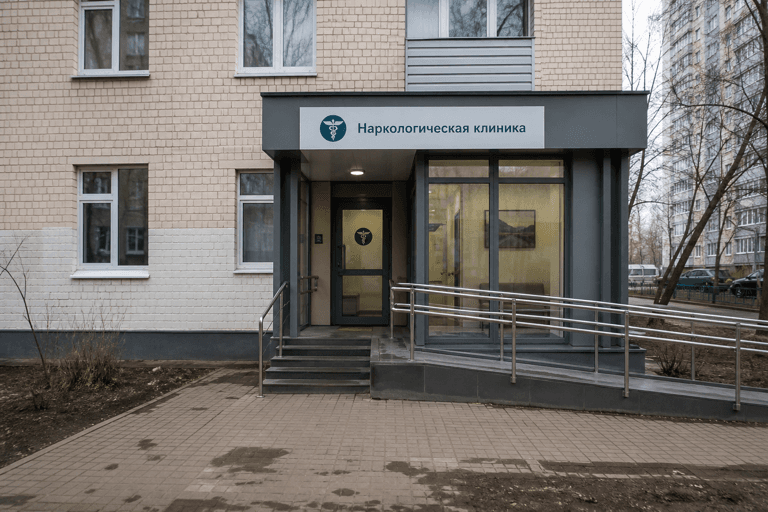 Вход филиала «Наркология Москвы» по адресу: 115407, г Москва, р-н Нагатинский Затон, ул Судостроительная, д 31 к 3
