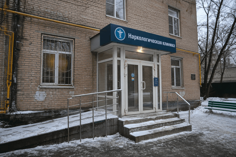 Вход филиала «Наркология Москвы» по адресу: 107014, г Москва, р-н Сокольники, Сокольническая пл, д 9А