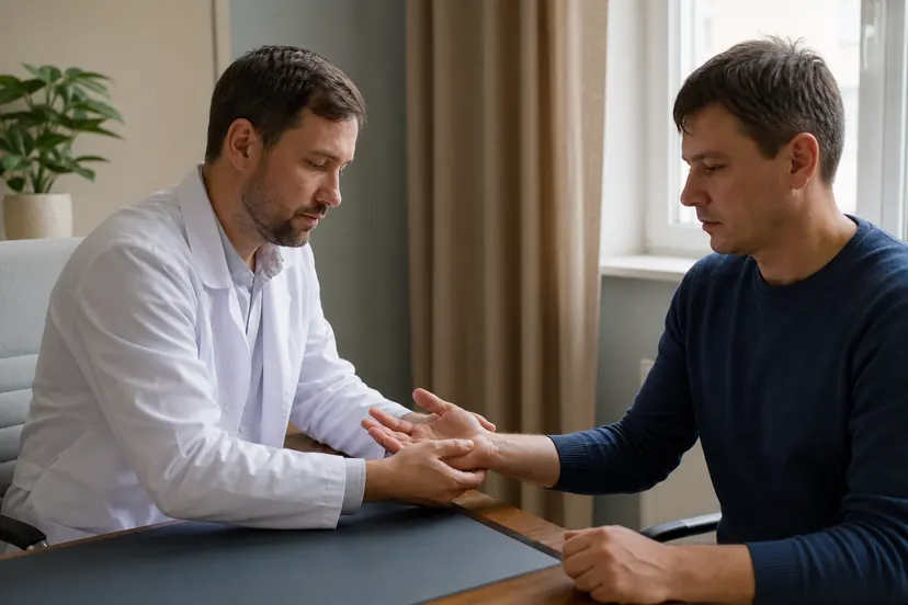 Консультация в клинике по теме «Тремор рук после запоя»